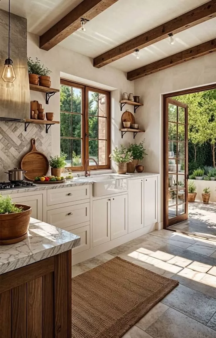 L-Shaped Kitchen - Modern Interior Design by Green's Windows