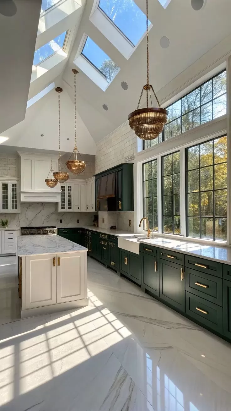 Straight Kitchen - Modern Interior Design by Green's Windows