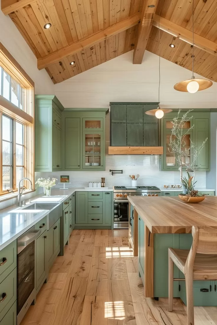 U-Shaped Kitchen - Modern Interior Design by Green's Windows